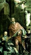 Paolo  Veronese st. pantaleon heals a sick boy oil painting on canvas